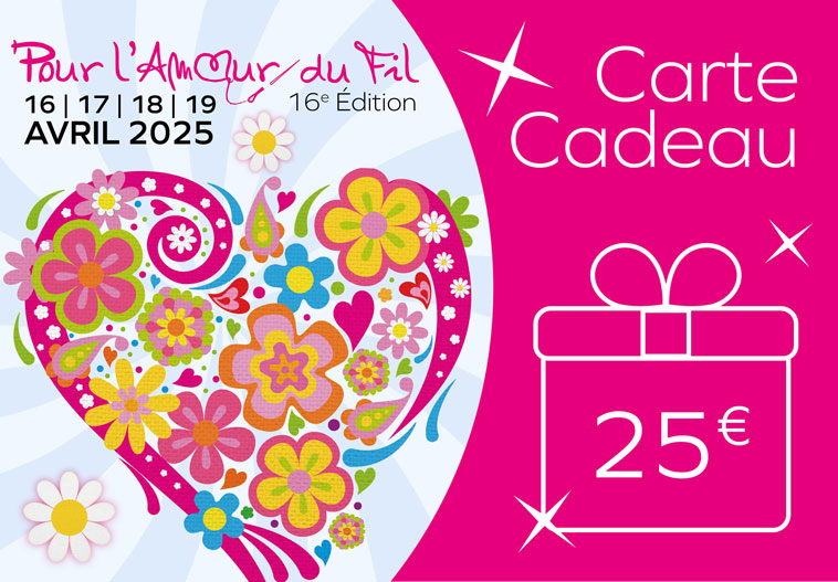 Carte-cadeau Pour l'Amour du Fil Salon Pour l'Amour du Fil Nantes