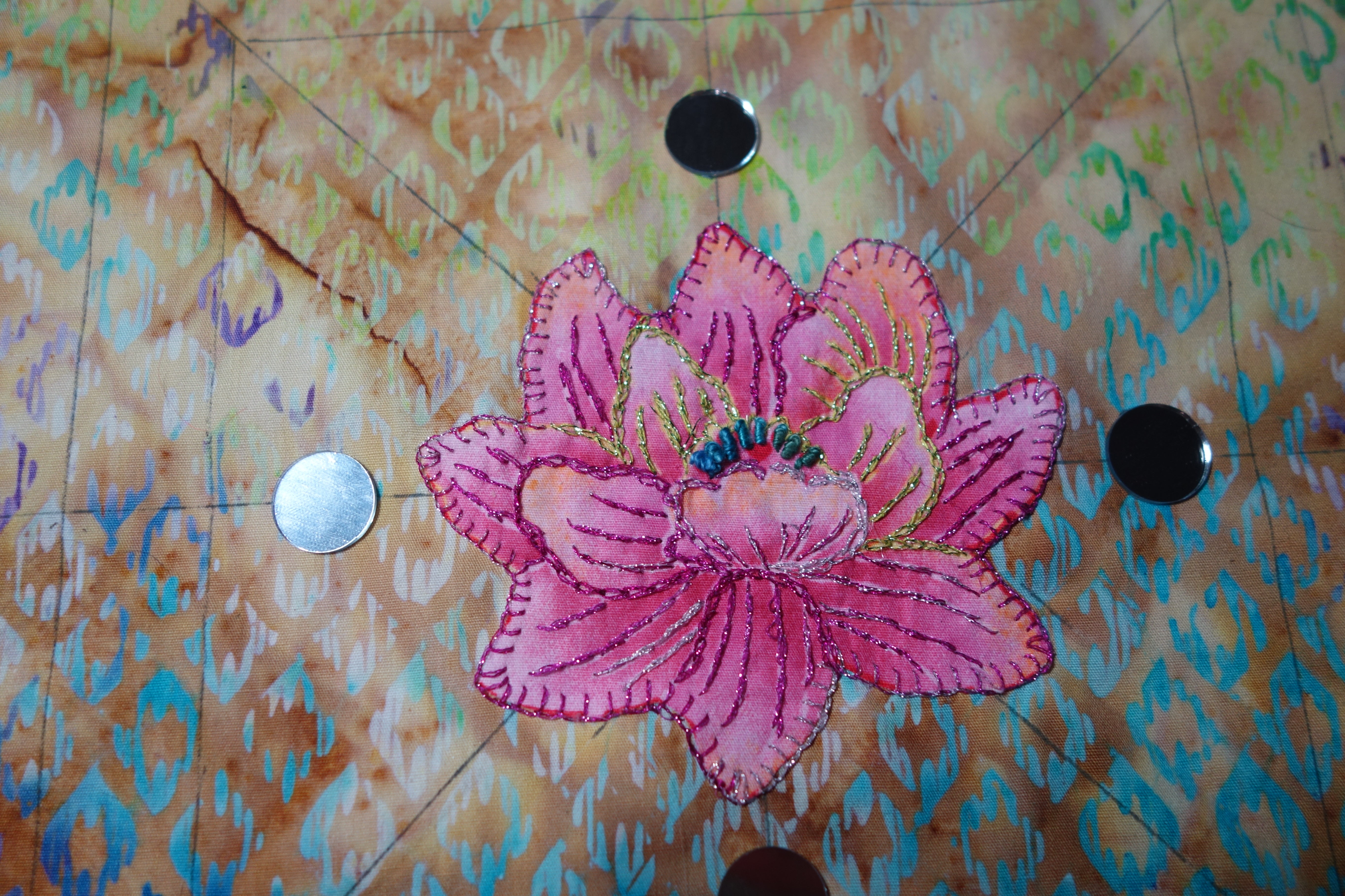 ZAZE - Broderie indienne - Mandala Power Flower