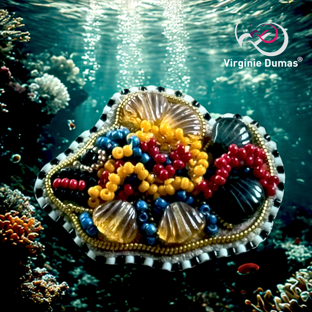 Perlonzen - Broche FILO, Perles et Poésie sous-marine