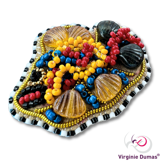 Perlonzen - Broche FILO, Perles et Poésie sous-marine