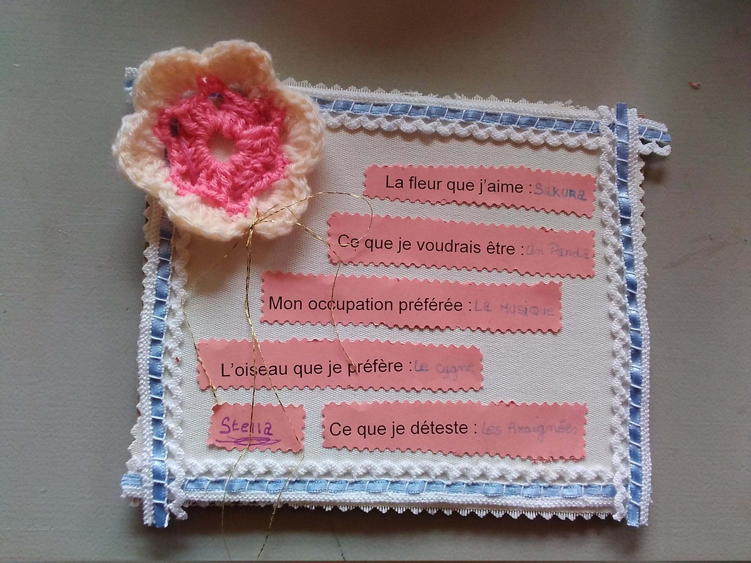 Claudine GUILHOT - Auto- portrait de fils et tissus