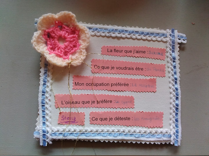 Claudine GUILHOT - Auto- portrait de fils et tissus