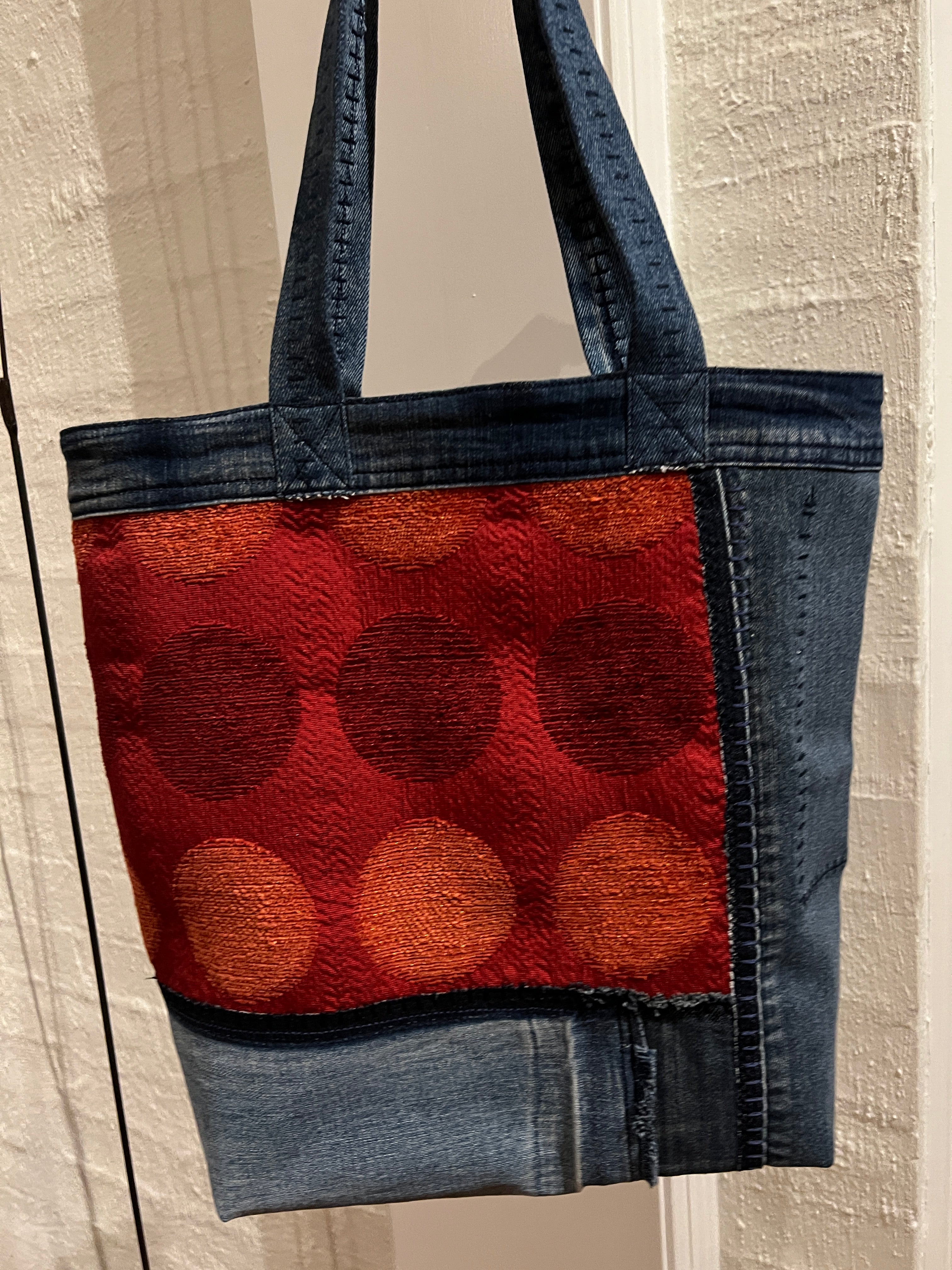 Elizabeth Dubblede - Tote Bag en denim, réutilisation des textiles