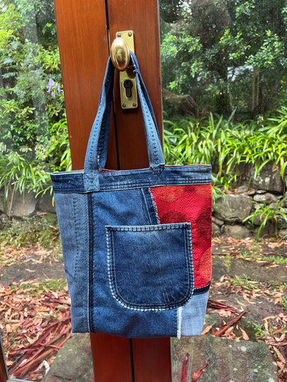 Elizabeth Dubblede - Tote Bag en denim, réutilisation des textiles