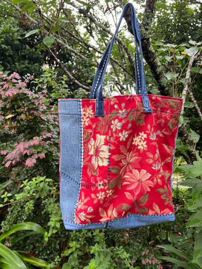Elizabeth Dubblede - Tote Bag en denim, réutilisation des textiles