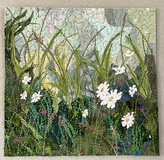 Ethelda Ellis Erasmus - Layers of Summer : A Meadow Collage