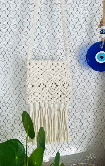 Anne Trochu pour Octopus Créations - Petit sac bohème en macramé