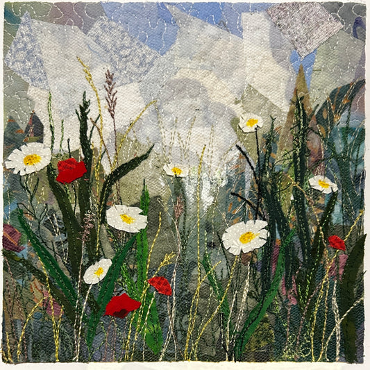 Ethelda Ellis Erasmus - Layers of Summer : A Meadow Collage
