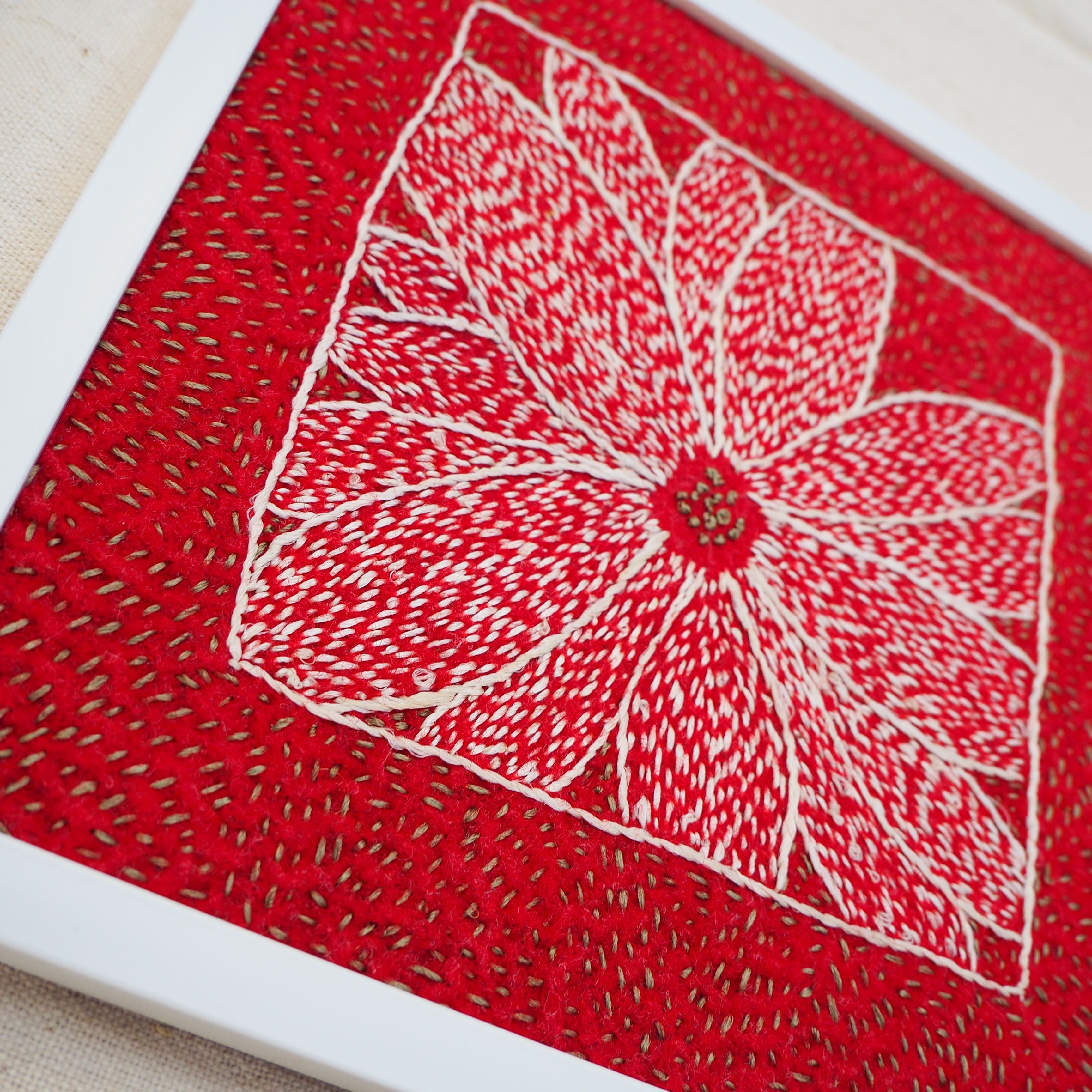 Kanthitu - Atelier Broderie Kantha sur Feutre – Créez votre tableau fleuri