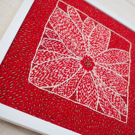 Kanthitu - Atelier Broderie Kantha sur Feutre – Créez votre tableau fleuri