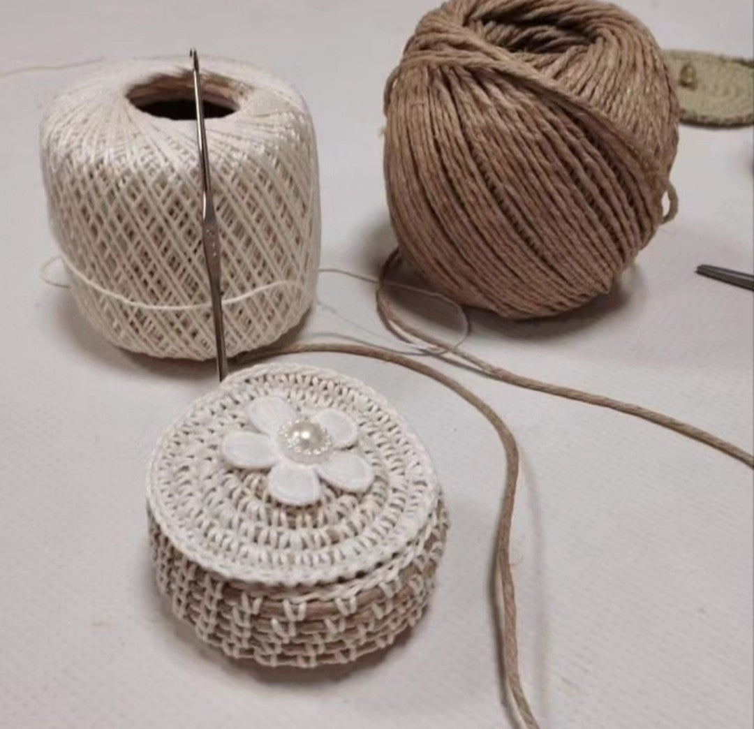 Heureuse qui comme Ulysse - Boîte en spiralé crocheté