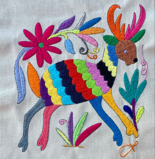 A La Mexicaine - Broderie traditionnelle mexicaine