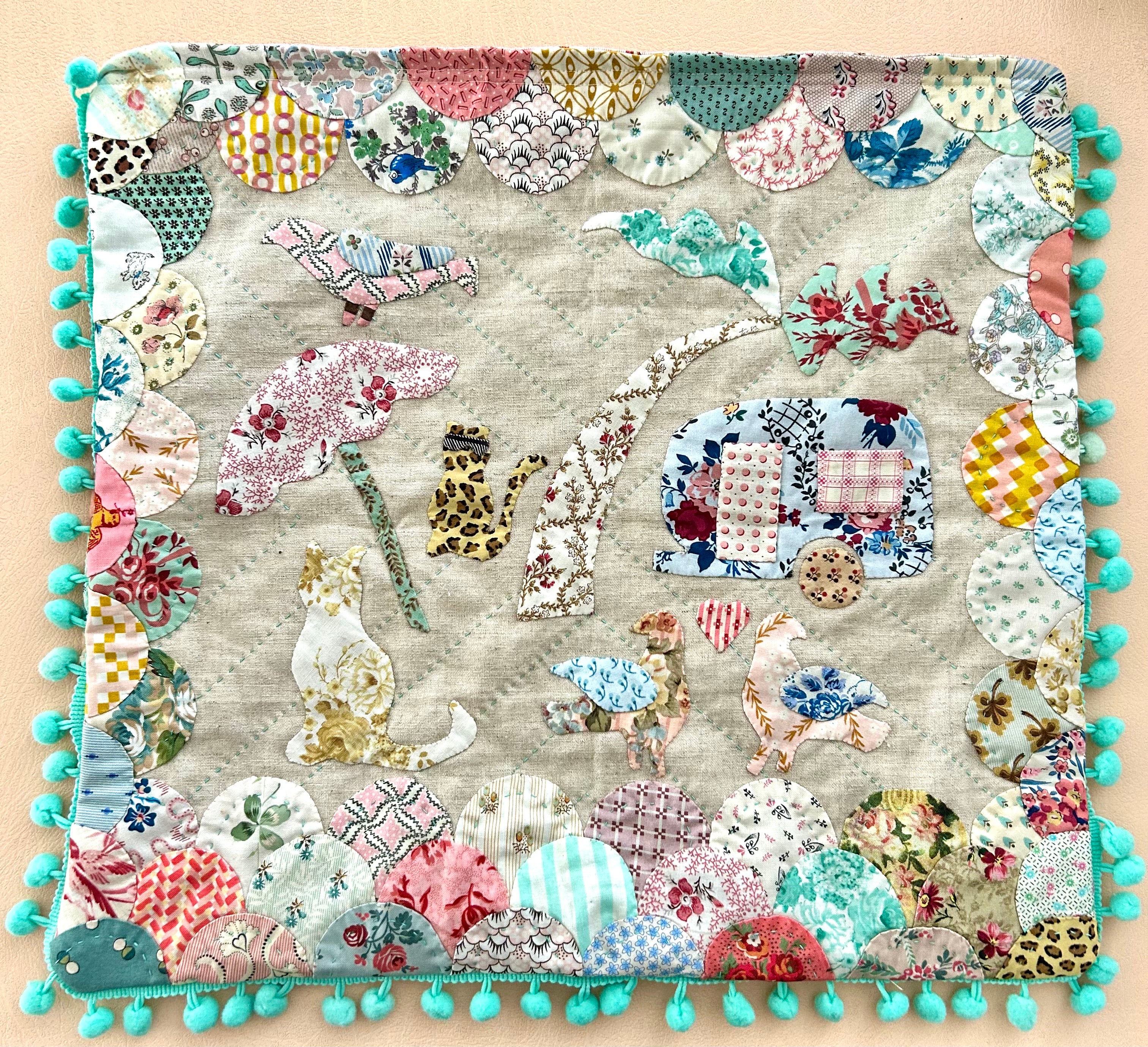 Deborah Dorward - Kitty Cats on Holiday - Project Bag