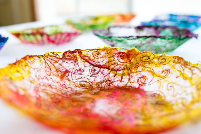 Desedamas - Broderie éthérée avec de la fibre légère en soie