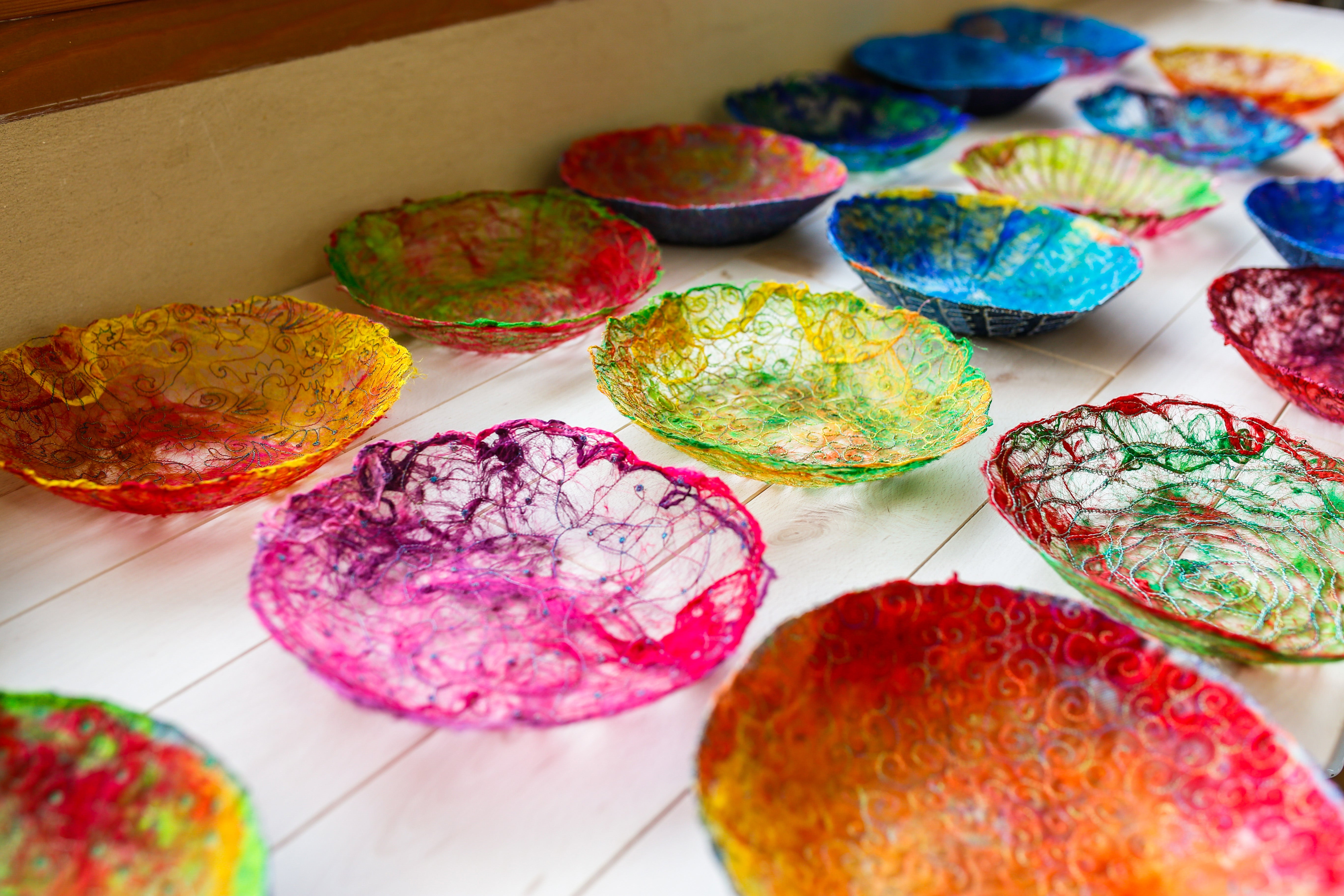 Desedamas - Broderie éthérée avec de la fibre légère en soie